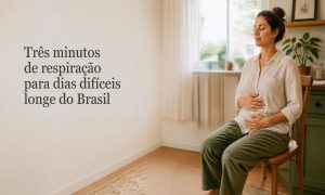 Respiração para dias dificeis longe do Brasil